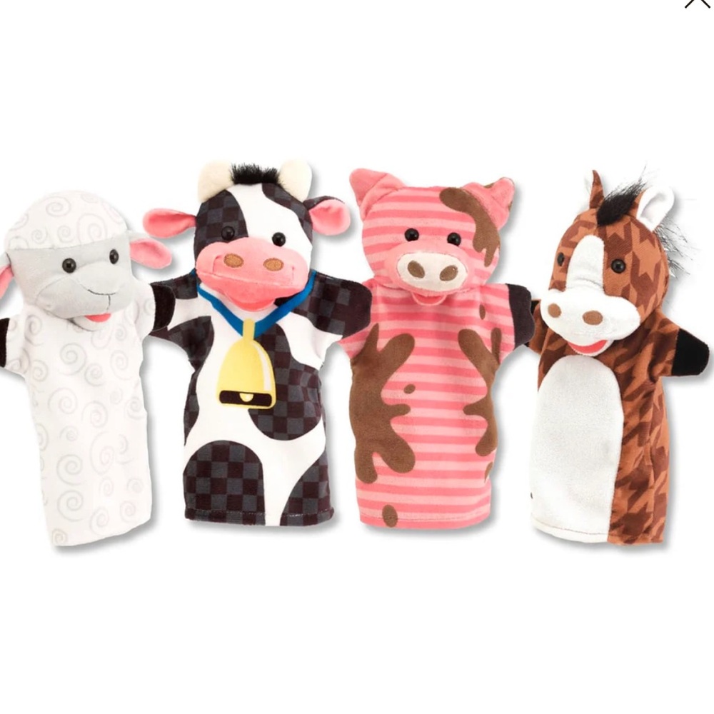 Melissa & Doug Farm Friends Hand Puppets
